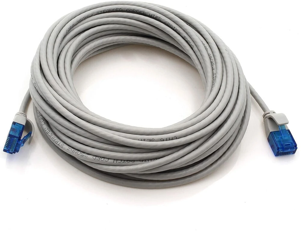 Cat6 Tinklo Kabelis 1m, 10vnt, Pilkas, 1000 Mbit/s