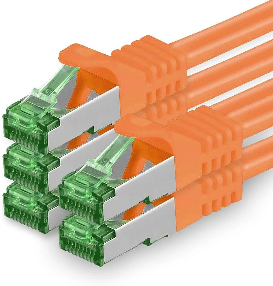 Cat7 tinklo kabelis - cat 7 ethernet kabelis, tinklo / interneto / dsl / modemo / maršrutizatoriaus / hub patch kabelis, lan kabelis, raw kabelis, 10 gb/s (s-ftp pimf), patch kabelių rinkinys su rj 45 jungtimi, cat.6a