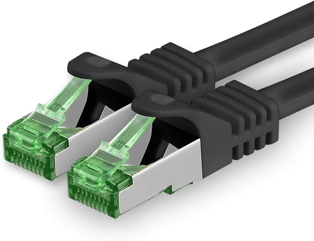 Cat7 tinklo kabelis - cat 7 ethernet kabelis, tinklo / interneto / dsl / modemo / maršrutizatoriaus / hub patch kabelis, lan kabelis, raw kabelis, 10 gb/s (s-ftp pimf), patch kabelių rinkinys su rj 45 jungtimi, cat.6a