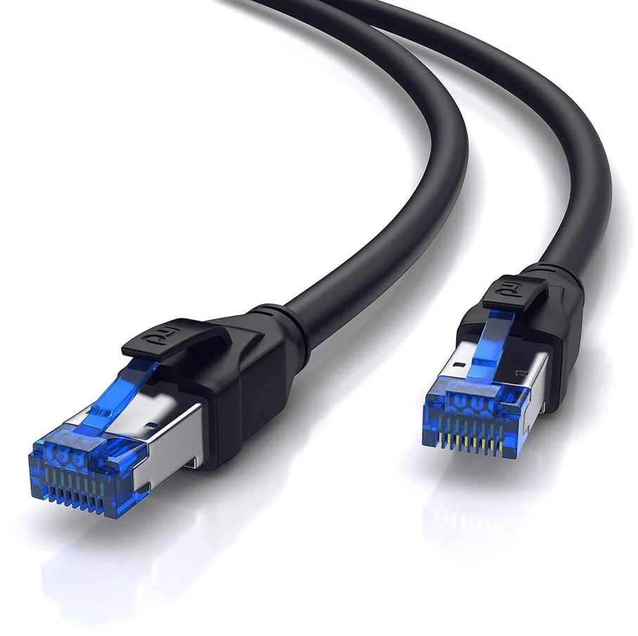 Cat.8 tinklo kabelis 7.5m, 40 Gbps, lauko sąlygoms, atsparus dilimui