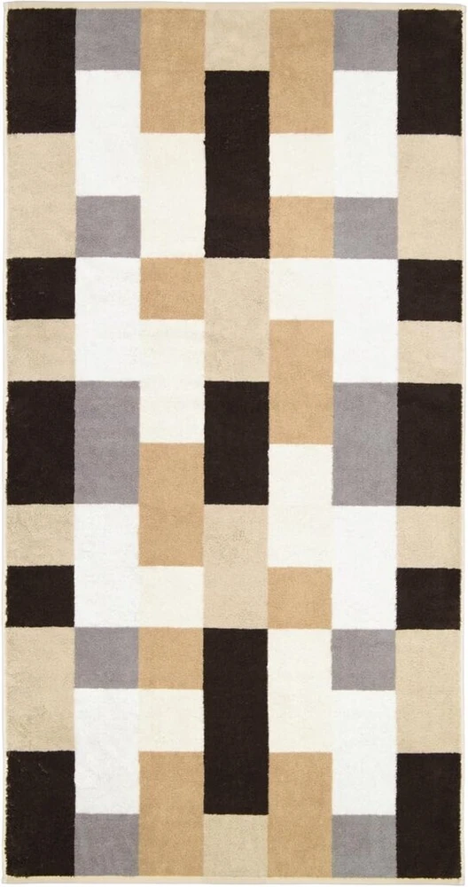 Cawö Home rankšluosčiai Shades Karo 6236 Sand 33 vonios rankšluostis 70 x 140 cm