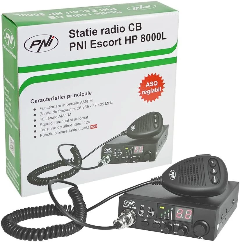 Automagnetola Cb radijas Pni Escort Hp 8000l su Asq, 4w