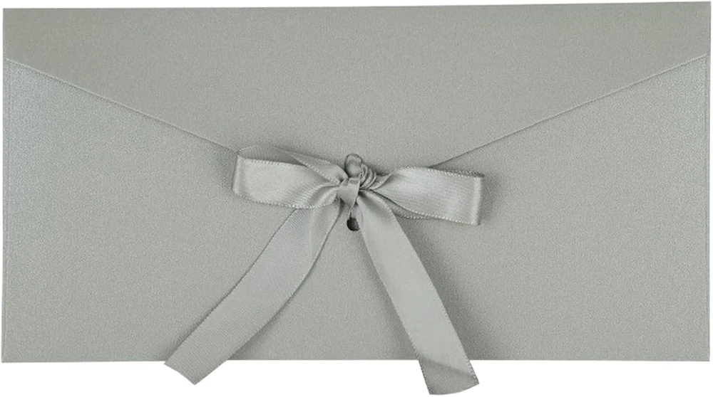 Ccomage, 10 vnt. vintažinių vokų su kaspinėliu, 22 x 11 cm, kraft popieriaus gražūs ilgi vokai vestuvių kvietimams, atvirukams, vakarėliams, gimtadieniams, Kalėdoms, festivalių dovanų kortelėms