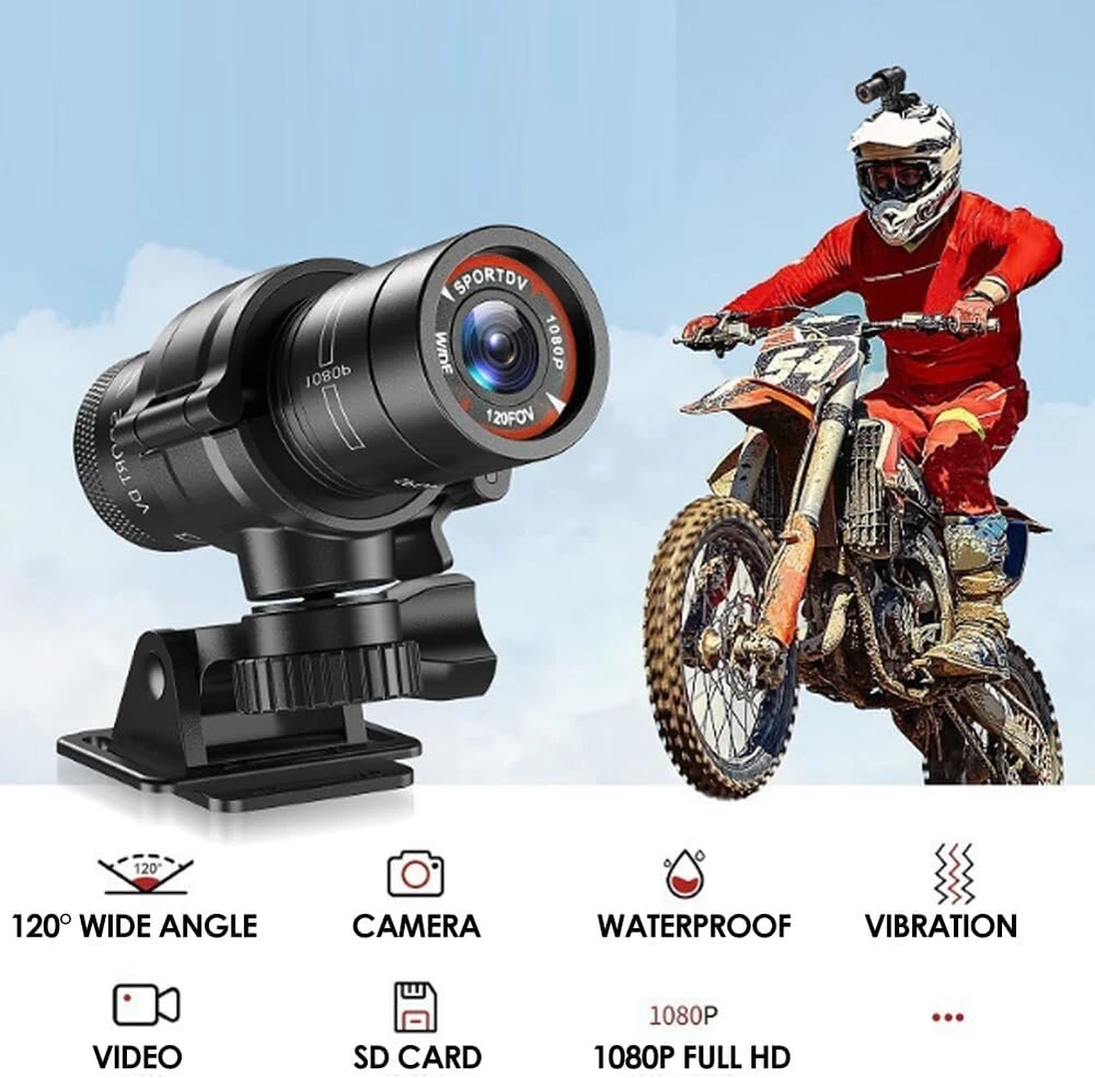Ccylez Full Hd 1080p 30fps sportinė Dv kamera, vandeniui atspari Ipx-4 dviračio motociklo šalmo veiksmo Dvr vaizdo kamera vaizdo įrašymo įrenginys lauko nuotykiams