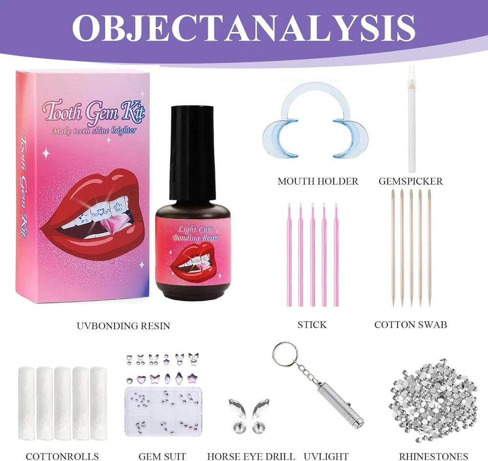 Celiodd totorių papuošalų dantų brangakmenių rinkinys, dantų papuošalų rinkinys, dantų brangakmeniai, dantų akmenų rinkinys "pasidaryk pats" drugelio dantų brangakmeniai su 1480 vienetų, tinkami vakarėliams ir kasdieniam gyvenimui