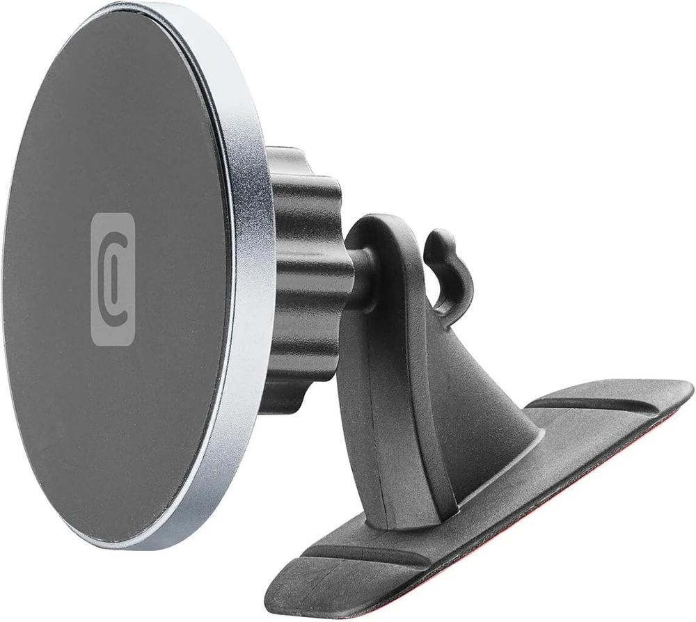 Cellularline Touch Mag Adhesive magnetinis automobilinis išmaniojo telefono laikiklis su lipniu tvirtinimu - suderinamas su magsafe sistema - kilnojamas ir 360 laipsnių pasukimas