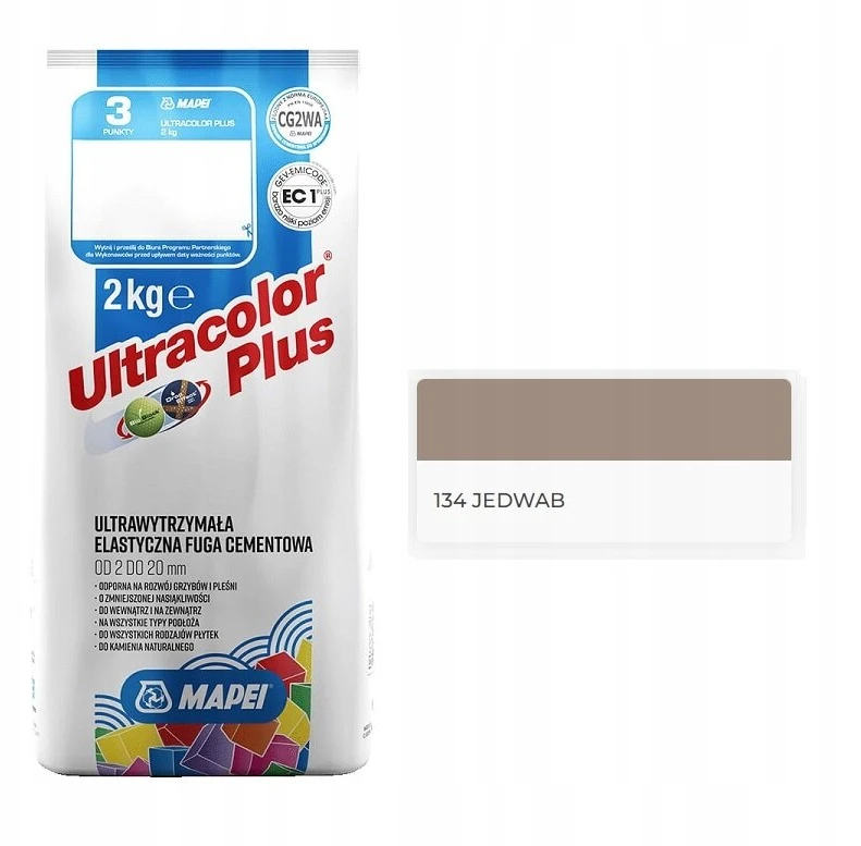Cementinis glaistas Mapei Ultracolor Plus 2kg 134 Šilkas