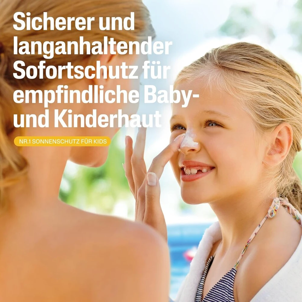 Cetaphil Sun Kids Liposominis losjonas nuo saulės Spf 50+, 150 ml, drėkinamoji apsauga nuo saulės su dozatoriumi jautriai kūdikių ir vaikų odai, lengvai paskirstomas kremas nuo saulės, itin atsparus vandeniui