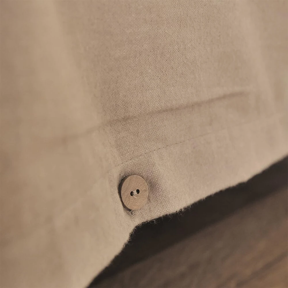 Chambray Frisson Plain Cotton Flannel Antklodės Užvalkalas 260 x 240 cm Essix