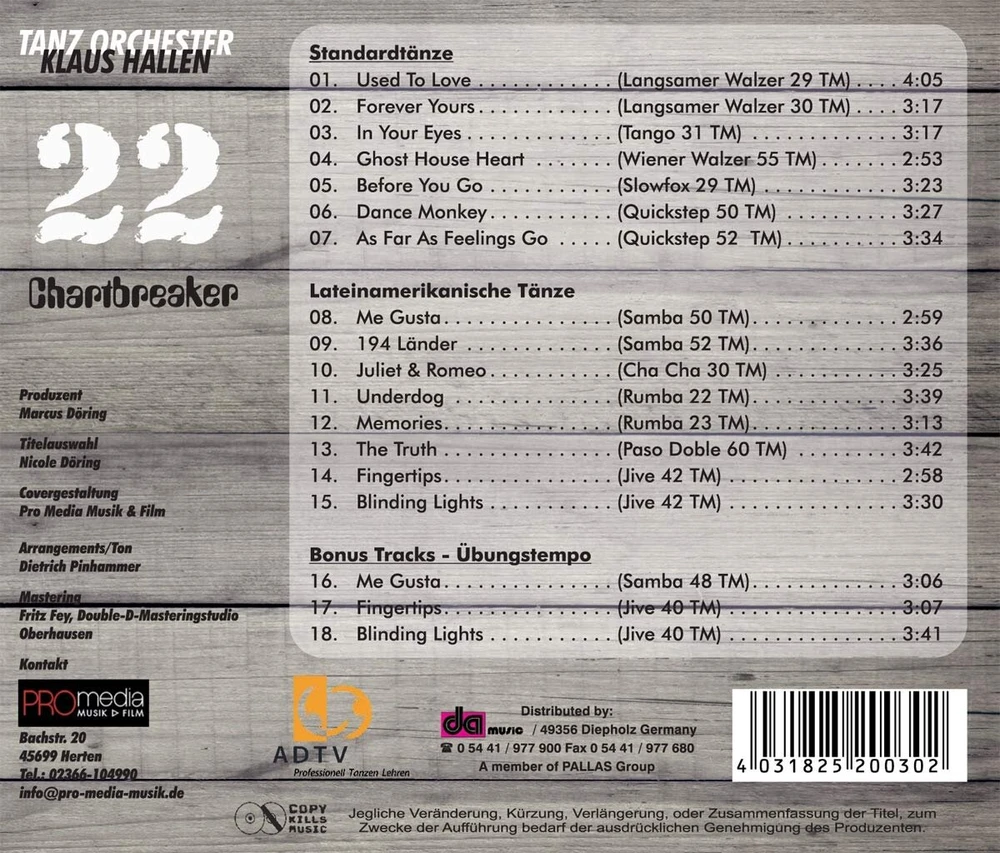 Vinilinė plokštelė Chartbreaker for Dancing Vol. 22