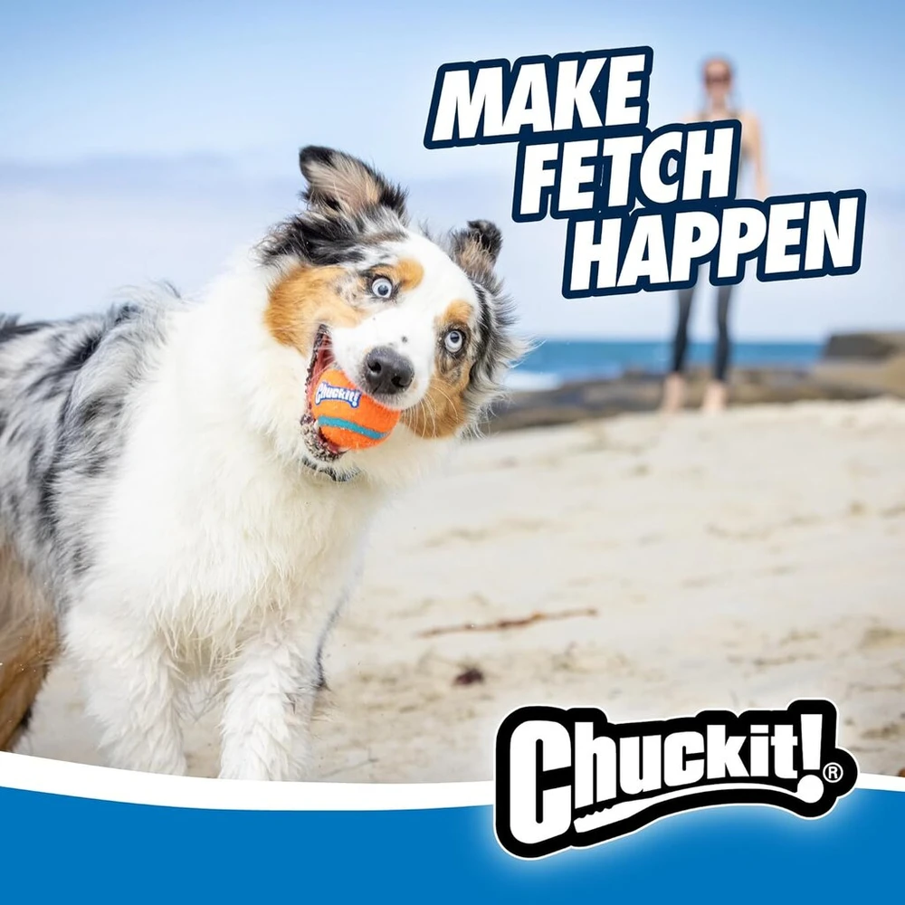 Chuckit! - Junior 18m kamuolių mėtyklė - kamuolių mėtyklė šunims - ergonomiška guminė rankena - minkšta, patvari plastikinė mėtyklė - suderinama su vidutinio dydžio kamuoliu - ilgis 45,5 cm