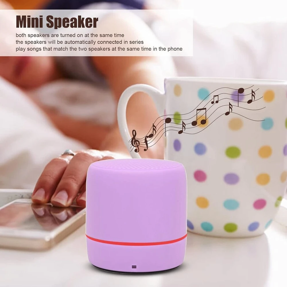 Kompiuterio kolonėlės Ciciglow Bluetooth kolonėlė, nešiojama bluetooth 5.0 kolonėlė, nešiojama belaidė stereo kolonėlė su sodriais žemaisiais dažniais ir spalvotomis šviesomis kelionėms