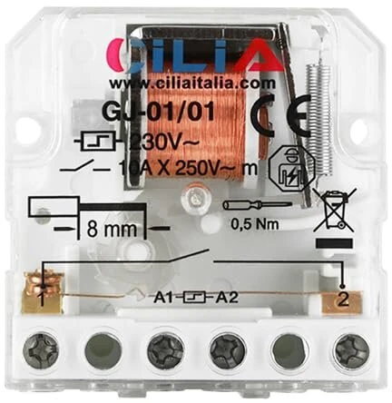 Cilia Impulsinis Relės Jungiklis 230v 10a Elektromechaninis