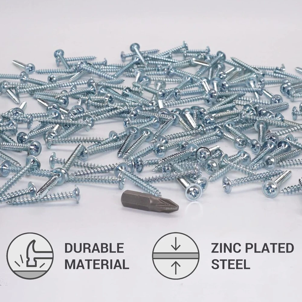 Cinkuoti medienos varžtai 3.5x30mm, 200 vnt.