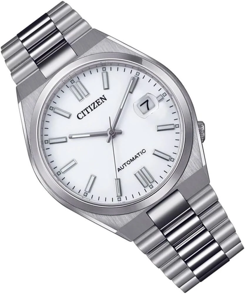 Citizen Automatic Tsuyosa Baltas Nj0150-81a plieno vyriškas laikrodis, elegantiškas