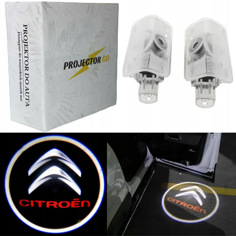Citroen 2x led pasveikinimo šviesos logotipo projektorius automobiliui c5 new sega