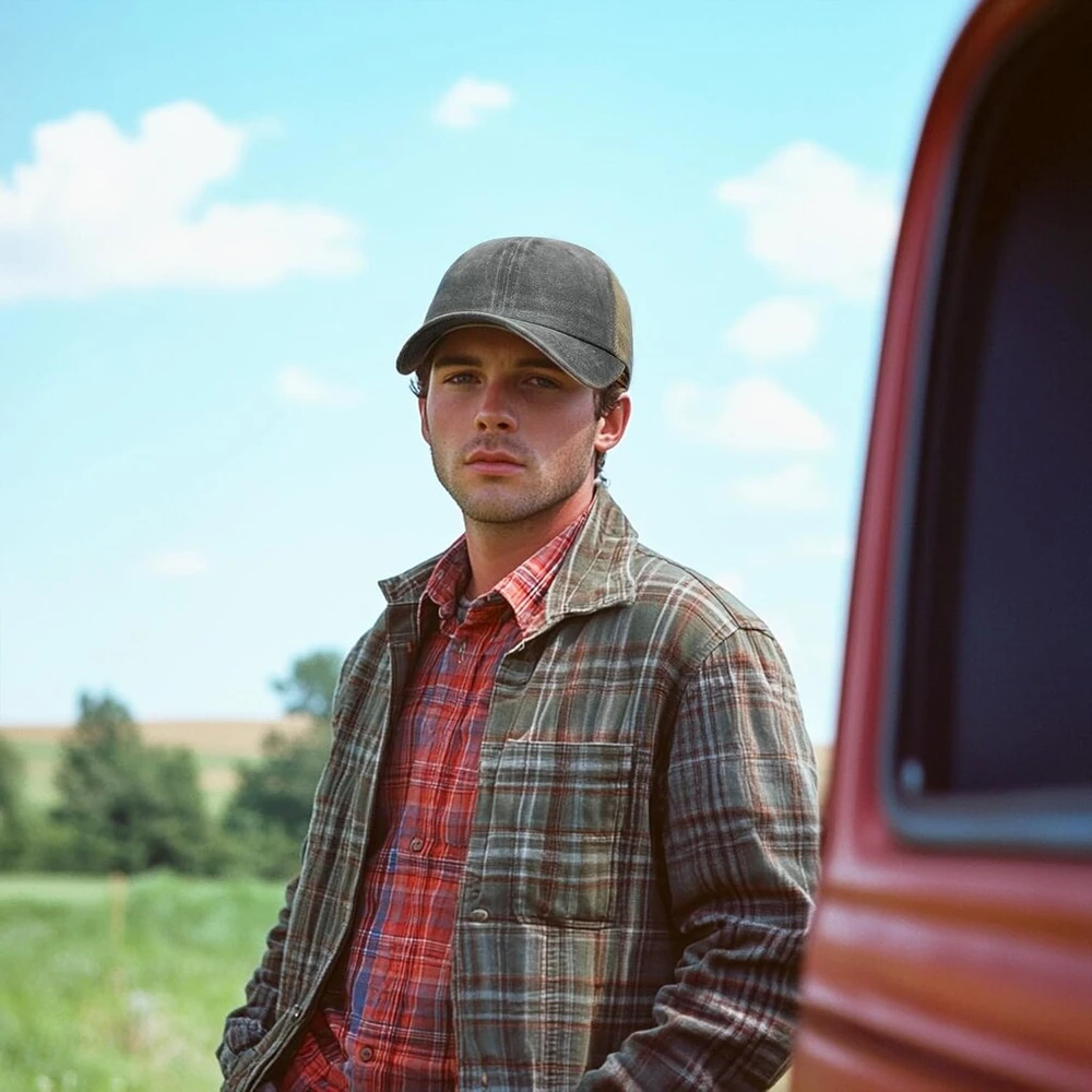 Clape vintažinė trucker kepurė dėvėto stiliaus, kvėpuojanti tinklinė beisbolo kepurė vyrams ir moterims, skalbta medvilninė beisbolo kepurė, apsauga nuo uv spindulių, lauko kepurė su snapeliu