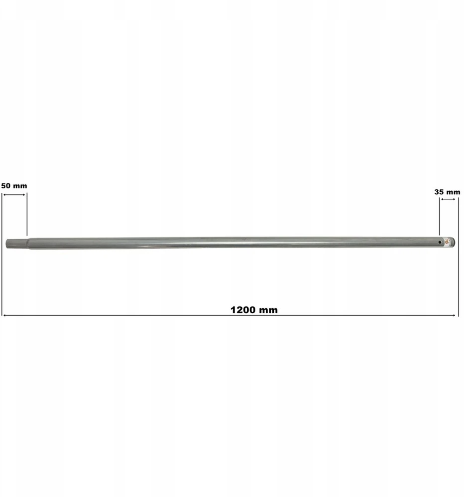 Clever Leon 120 cm apatinis batuto stulpas 1 anga + varžtai batuto vamzdis