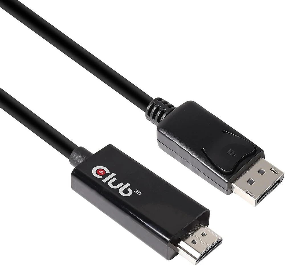 Club3d displayport™ 1.4 į hdmi™ 2.0b hdr kabelis male/male 2m/6.56 ft. - kabelio sąsajos/lyties adapteriai (displayport 1.4, hdmi 2.0, male/male, 2 m, juodas)