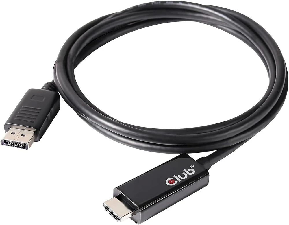 Club3d displayport™ 1.4 į hdmi™ 2.0b hdr kabelis male/male 2m/6.56 ft. - kabelio sąsajos/lyties adapteriai (displayport 1.4, hdmi 2.0, male/male, 2 m, juodas)