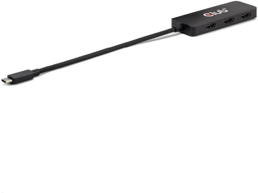 Club3d Mst šakotuvas Usb 3.2 Type C 3x Hdmi 4k60hz Male / Bu Retail
