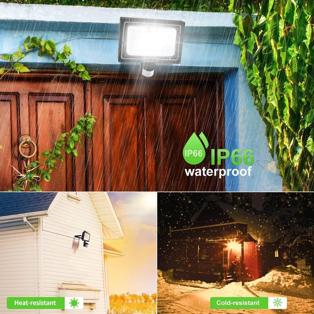 Cly Led prožektorius su judesio davikliu, 35w, 3000lm, 6500k