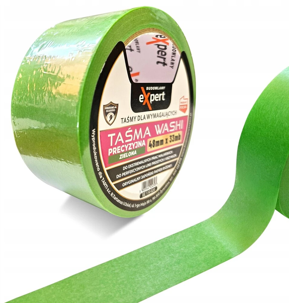 Color Expert Profesionali washi ryžių maskavimo juosta tiksliam atskyrimui 48x33m