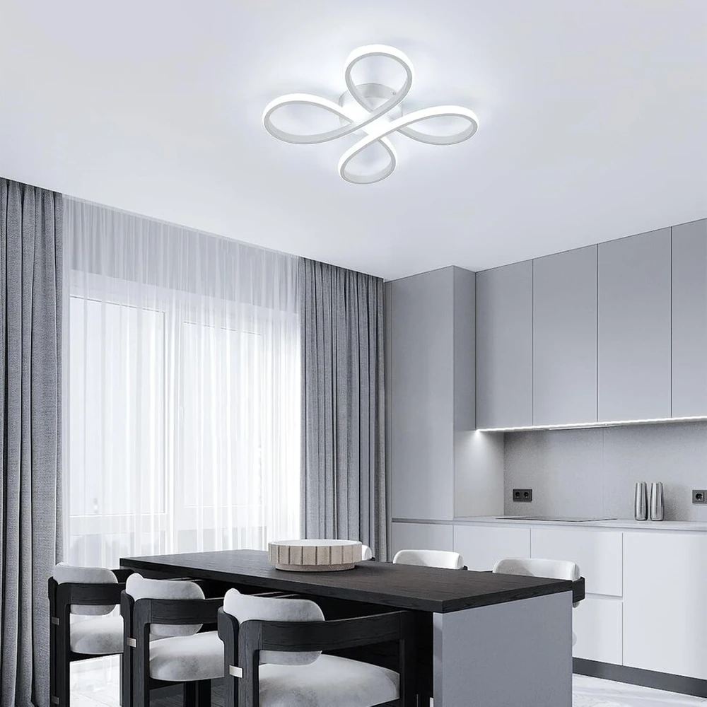 Comely Modernus Led lubinis šviestuvas, 30w, 3400 lm, gėlių formos, 6500k