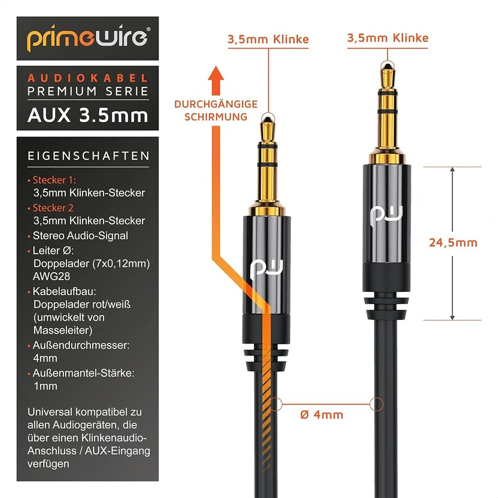 Complete Uplink Jack adapteris, juodas