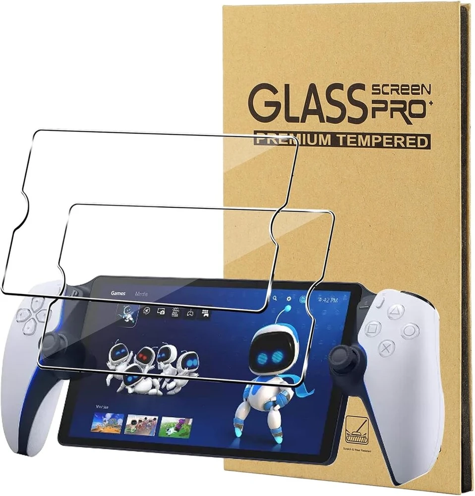 Conapika Ekrano apsauga, skirta Sony Playstation Portal, 2 vnt., 9h apsauga nuo įbrėžimų, apsauga nuo pirštų atspaudų, itin skaidri, labai jautri, grūdinto stiklo ekrano apsauga be burbuliukų