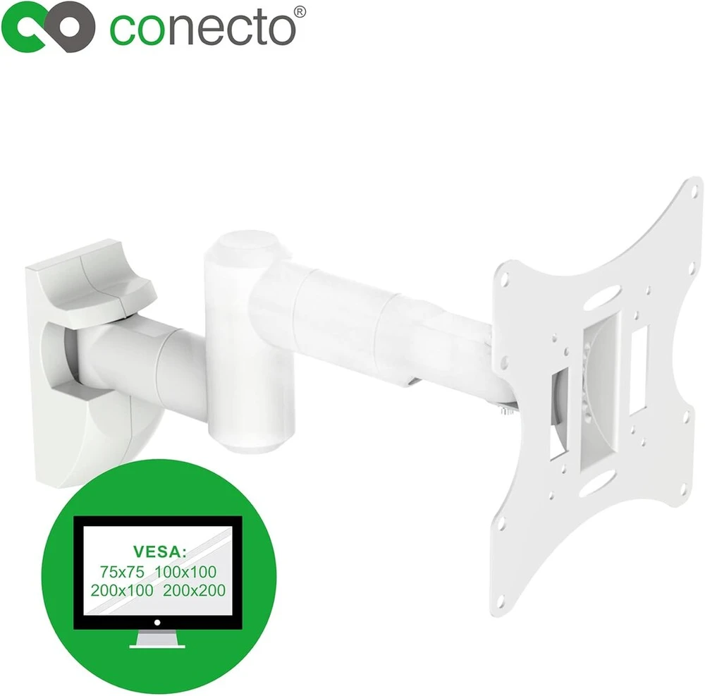 Conecto Sa-cc50252-v2 Sieninis Laikiklis Monitoriams/tv Iki 42" Balta