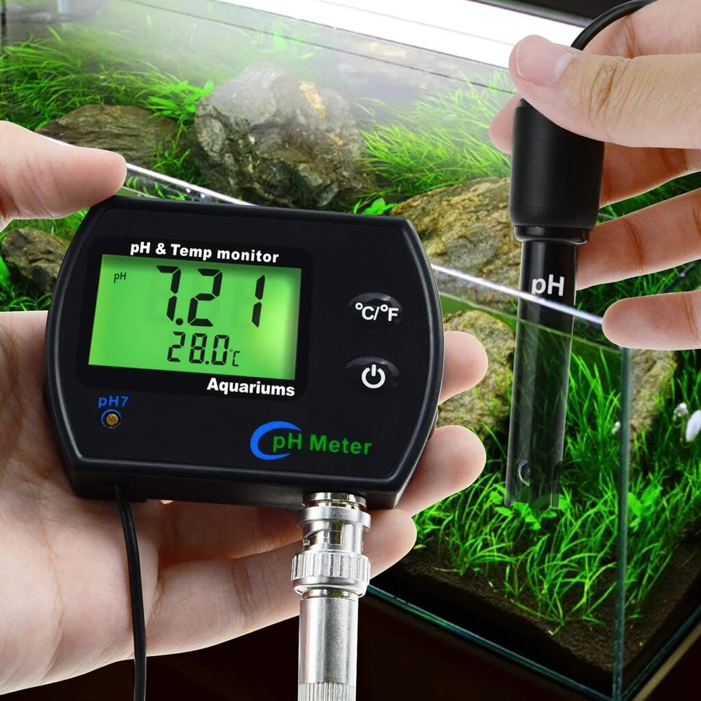 Continu 2 in 1 ph ir temperatūros matuoklis su keičiamu elektrodu ir apšvietimu