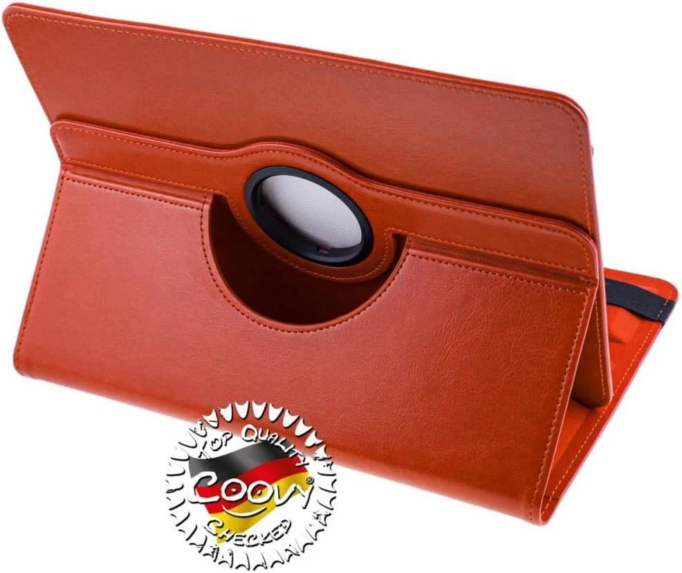 Coovy® Universal 2.0 360° pasukamas dėklas visiems 9/10/10.1 colių planšetinių kompiuterių modeliams Universal 10.1, oranžinis