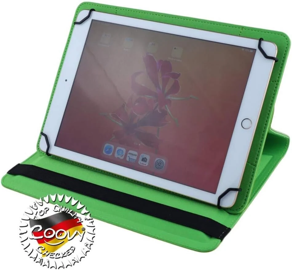 Coovy® universalus 2.0 360° pasukamas dėklas visiems 9/10/10.1 colių planšetinių kompiuterių modeliams universalus 10.1 žalias