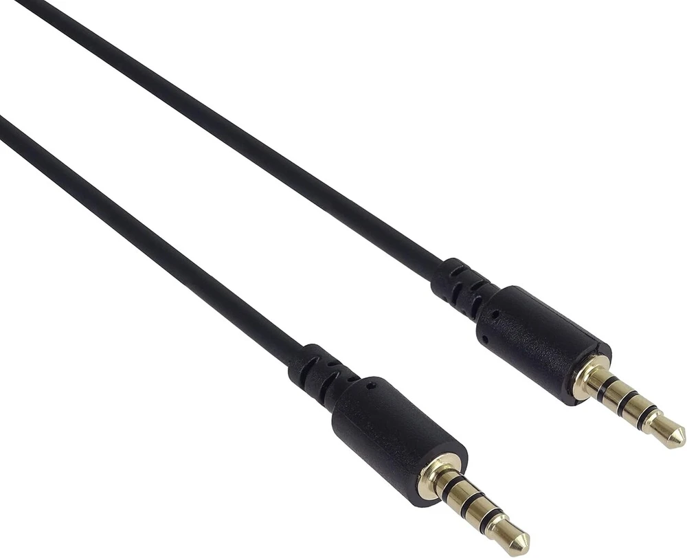 Cordial „premiumcord“ 3,5 mm 4 kontaktų garso ir mikrofono laidas, 0,5 m