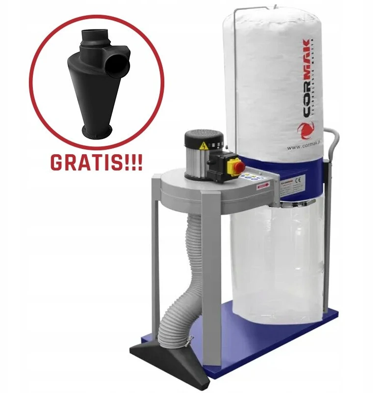 Cormak dulkių siurblys-separatorius fm230l1, 1150 m³/h