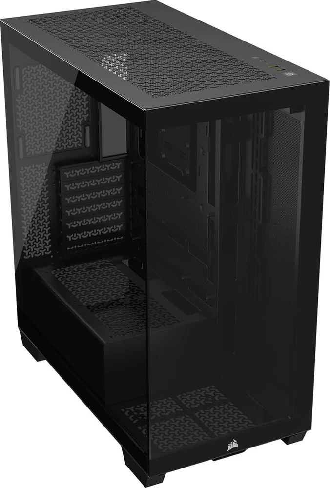 Corsair 3500x kompiuterio dėklas su panoraminio stiklo dizainu