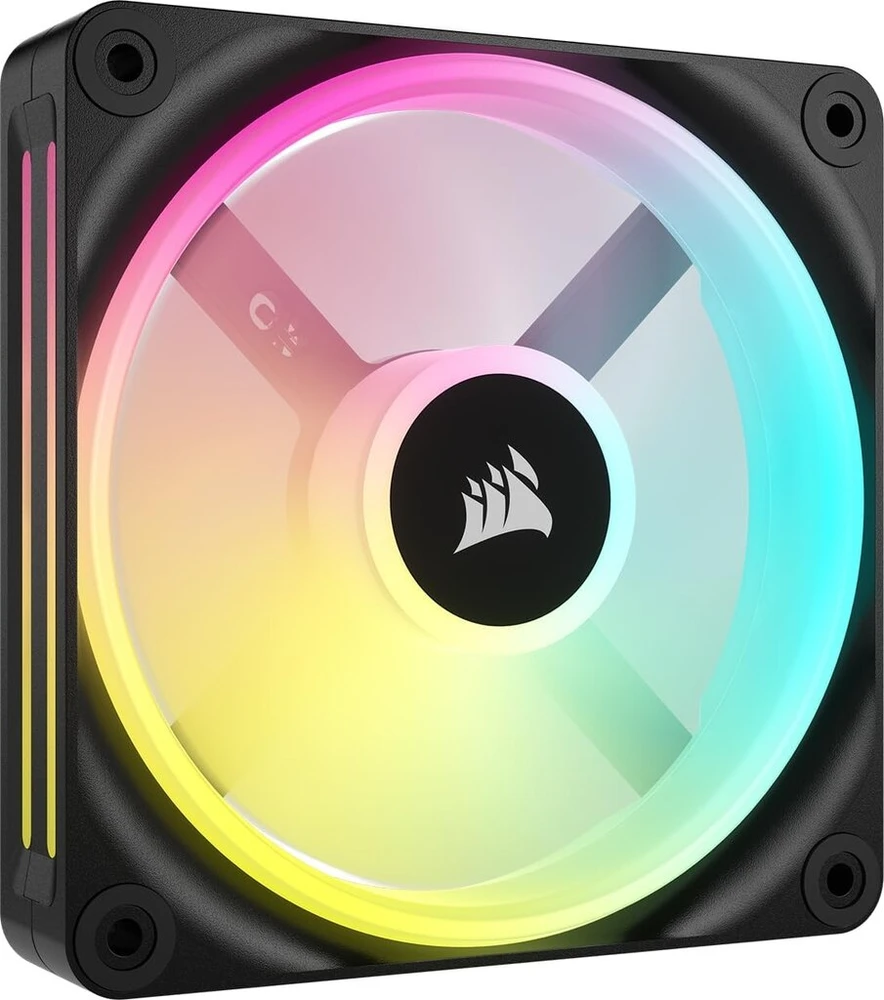 Corsair Icue Link Qx120 Rgb Magnetic Dome Rgb ventiliatorius 120 mm juodas