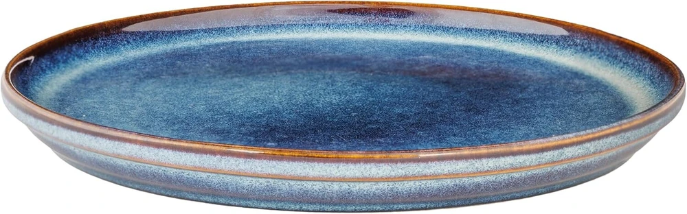 Cosy & Trendy desertinių lėkščių rinkinys Jade Indigo, 4 vnt., skersmuo 22,5 x aukštis 2,5 cm