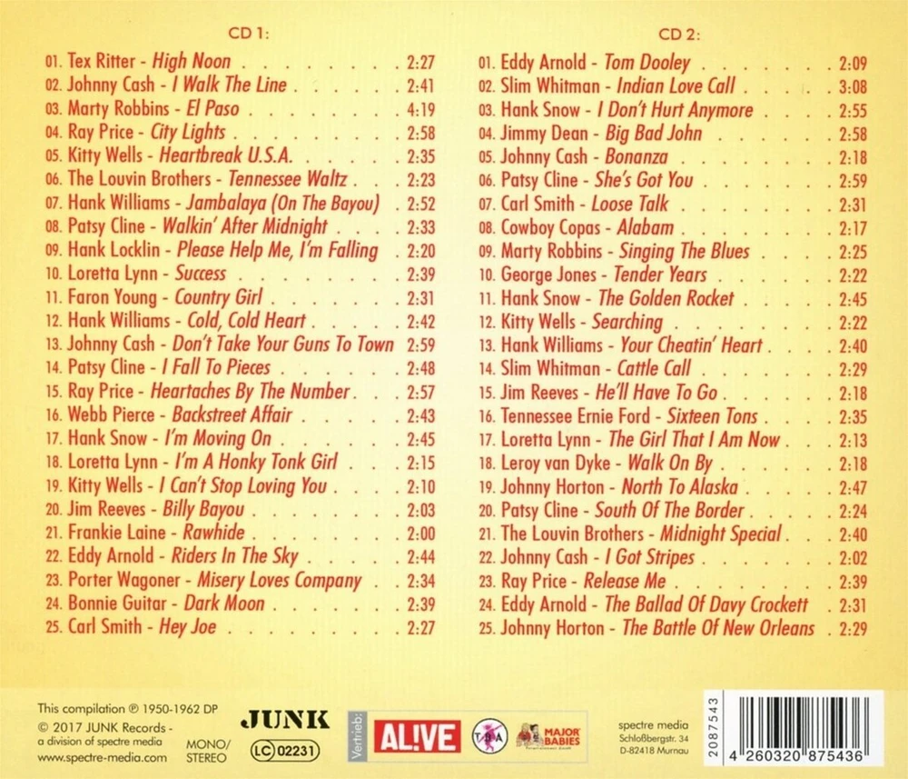 Vinilinė plokštelė Country & western klasikiniai hitai