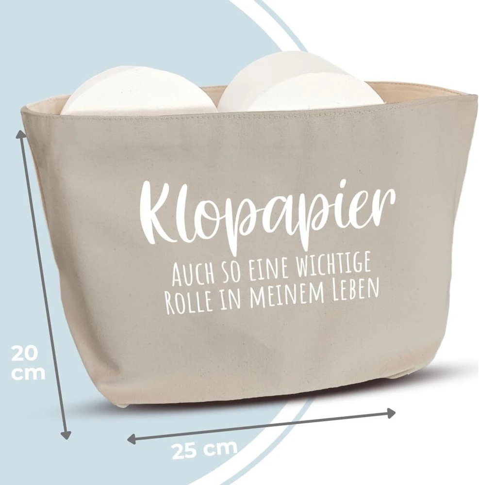 Cozyint juokingas tualetinio popieriaus laikiklis, pilkas, vietą taupantis tualetinio popieriaus laikiklis kaip dovana arba dovanos idėja Tualeto/wc kambario dekoravimui, tualetinio popieriaus laikiklio krepšelis (pilkas (smėlio spalvos viduje))