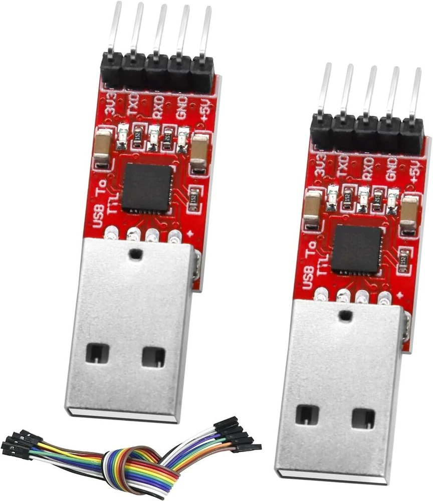 Cp2102 usb į serial modulį ruizhi, 2 vnt. cp2102 usb į ttl keitiklis su trumpikliu, cp2102 usb serial keitiklis, cp2102 lustas, skirtas 3,3 v ir 5 v, suderinamas su arduino ir stc atsisiuntimu