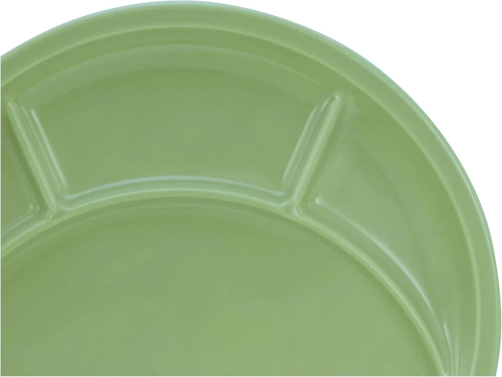 Creatable, 22985 serijos universalios fondiu lėkštės, žalios, 4 dalių indų rinkinys 4 asmenims, fondiu lėkštės pagamintos iš porceliano, galima plauti indaplovėje ir naudoti mikrobangų krosnelėje, pagaminta Europoje