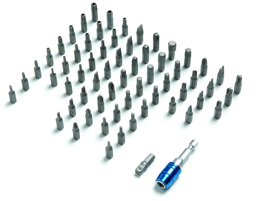 Crescent Cbk64eu 1/4" 64 dalių antgalių rinkinys su greito atlaisvinimo laikikliu