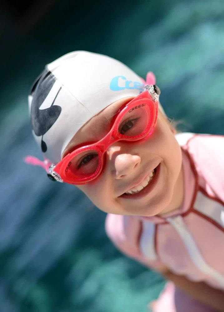 Cressi silikoninė vaikiška plaukimo kepuraitė shark