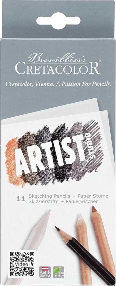 Cretacolor Artist Studio pieštukų rinkinys eskizams (11 vnt.)