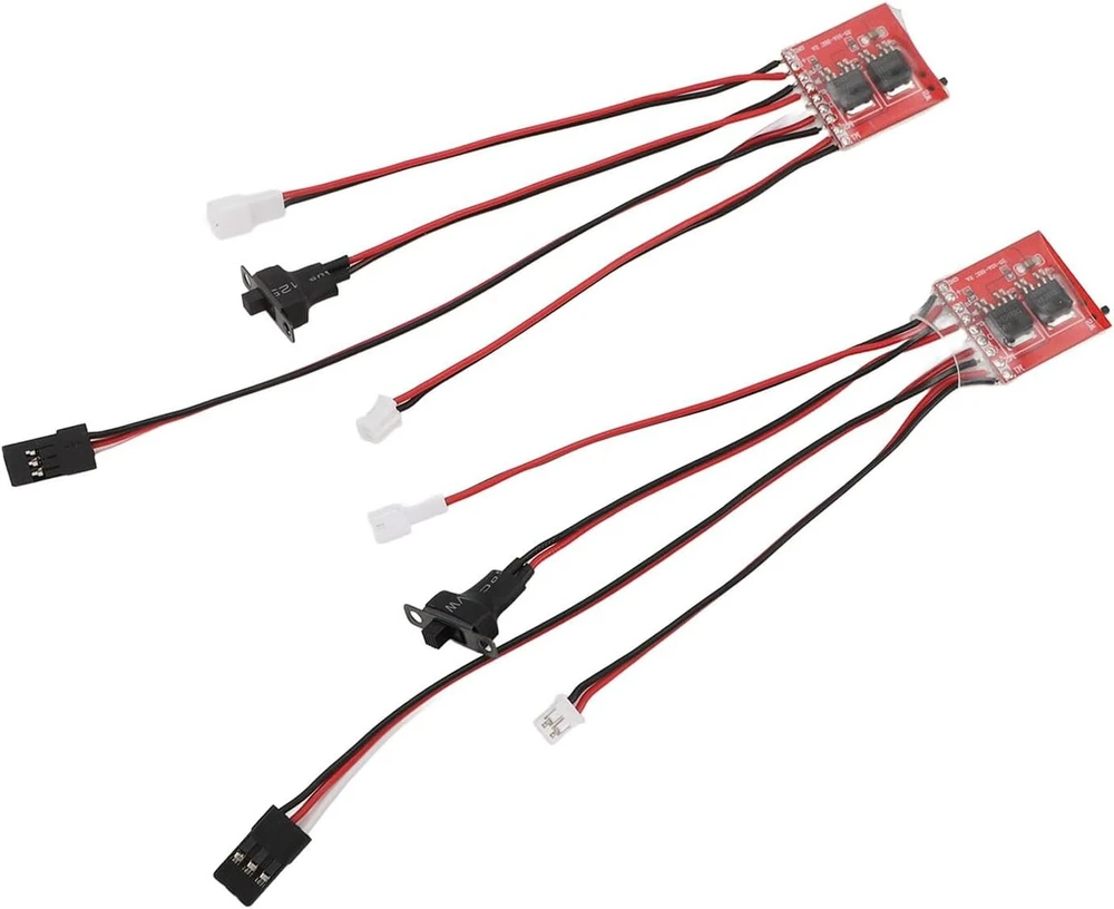 Cryfokt 30a mikro šepečiu valdomas Esc, dvipusis šepečiu valdomas Esc, lengvas, 2 vnt. pakuotė, dvigubo variklio valdymas, apsauga nuo trukdžių su stabdžiu, skirtas Axial Scx24 1/24