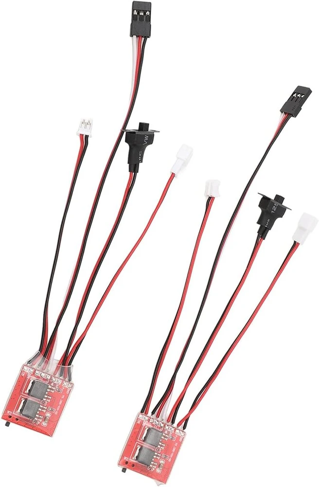 Cryfokt 30a mikro šepečiu valdomas Esc, dvipusis šepečiu valdomas Esc, lengvas, 2 vnt. pakuotė, dvigubo variklio valdymas, apsauga nuo trukdžių su stabdžiu, skirtas Axial Scx24 1/24