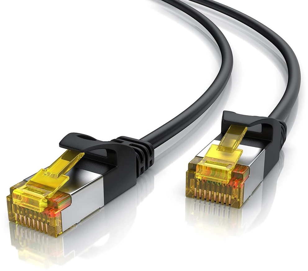 Csl Cat.8 tinklo kabelis 5m, 40 Gbit/s, juodas, atsparus dilimui