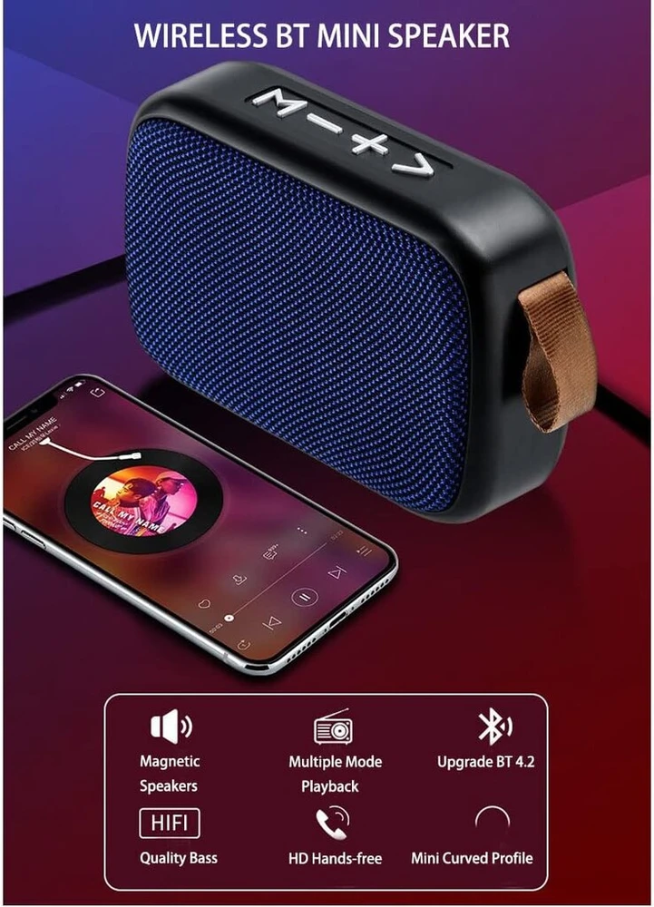Kompiuterio kolonėlės Cuifati nešiojama bluetooth kolonėlė su įkrovimo laidu, belaidis stereo žemų dažnių garsiakalbis usb garsas su fm radijo imtuvu, palaiko belaidį bluetooth, kortelės jungtį